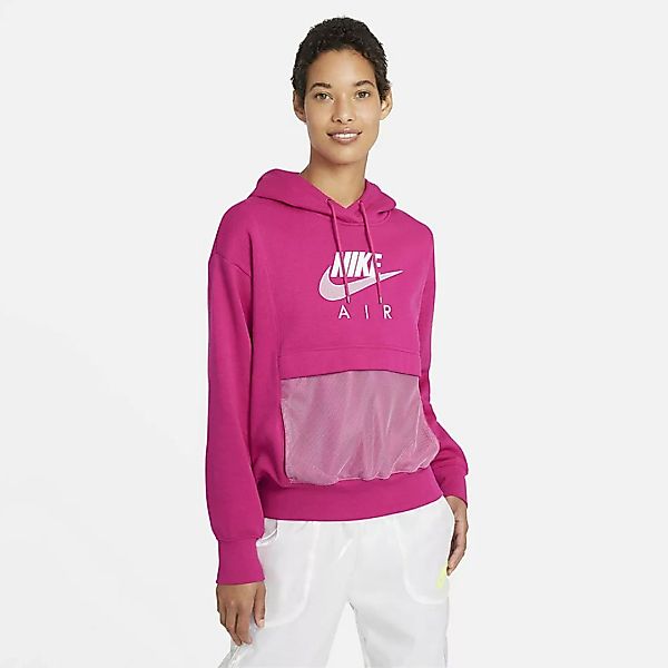 Nike Sportswear Air Kapuzenpullover M Fireberry / White günstig online kaufen