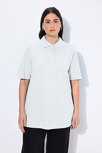 Ulla Popken T-Shirt Poloshirt Piqué Polokragen günstig online kaufen