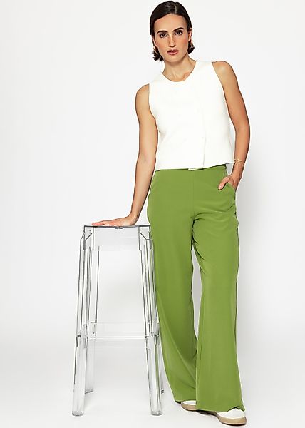 SASSYCLASSY Stoffhose Lässige High-Waist Stoffhose lang günstig online kaufen
