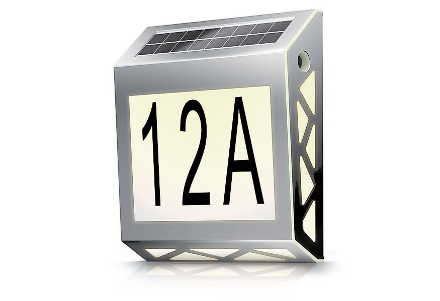 BEARWARE LED Außen-Wandleuchte Solar Hausnummernleuchte für Außen, Hausnumm günstig online kaufen