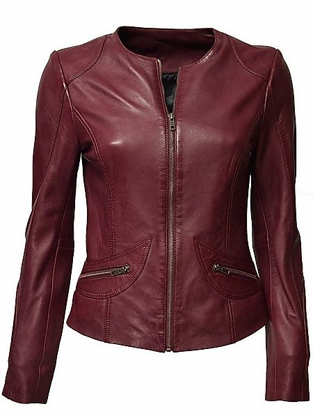 Zimmert Leather Lederjacke Bea (1-St) kragenlos, weiches Lammnappa, leichte günstig online kaufen