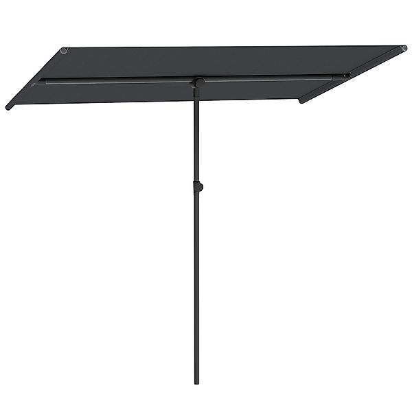 Outsunny Sonnenschirm 180 Grad drehbar Höhenverstellbar Gartenschirm mit Al günstig online kaufen