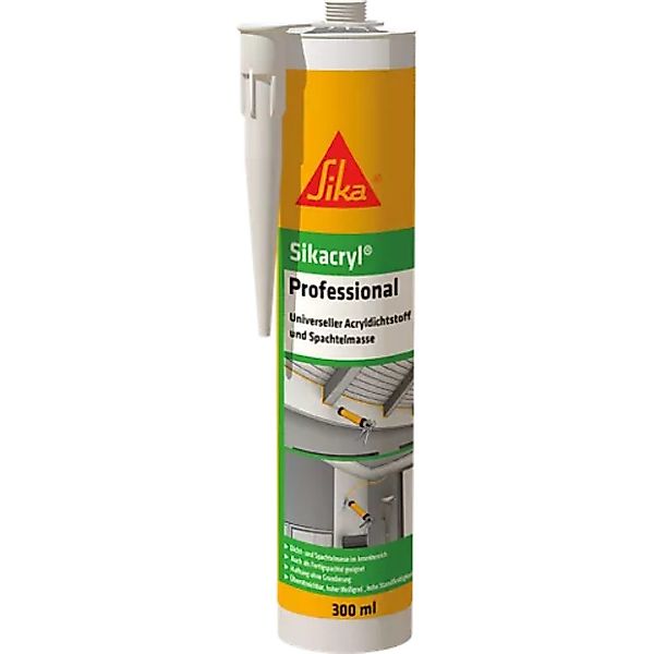 Sika Maleracryl Sikacryl Professional weiß 300ml, günstig online kaufen