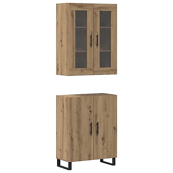 vidaXL Highboard Artisan-Eiche 69,5 x 34 x 180 cm Holzwerkstoff 3394522 günstig online kaufen