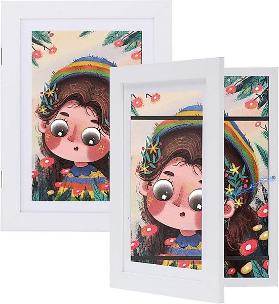 LA CUTE Bilderrahmen zum Basteln 2er Set Kinderbilderrahmen befüllbar Front günstig online kaufen
