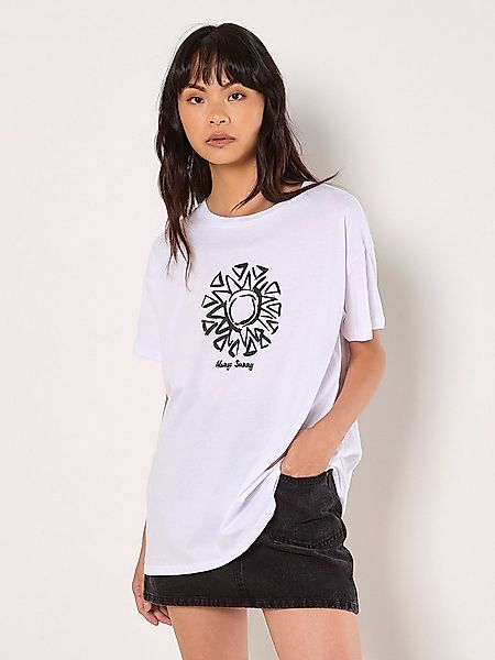 Apricot T-Shirt Immer sonnig T-Shirt mit Schriftzug günstig online kaufen