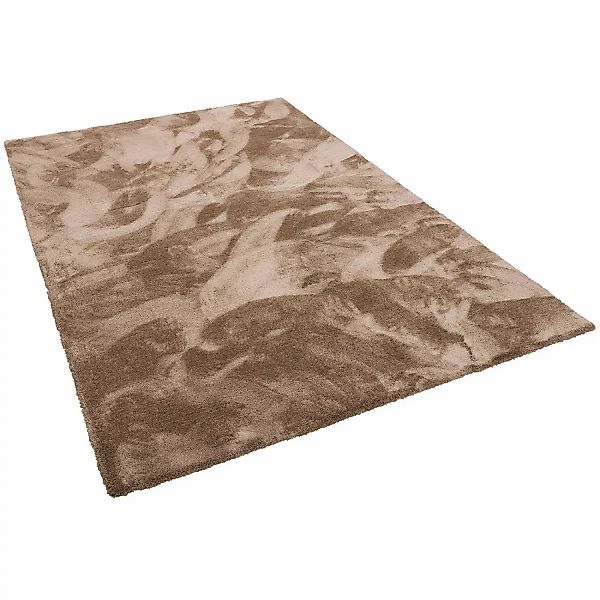 Snapstyle Luxus Hochflor Shaggy Teppich Velvet Braun 200x300cm günstig online kaufen