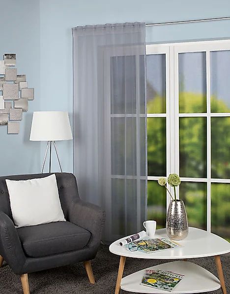 Home Basics Gardine »VINA«, (1 St.), halbtransparent günstig online kaufen