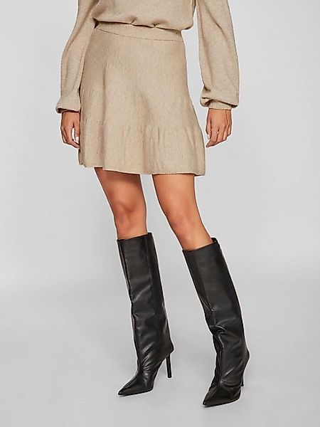 Vila Sommerrock mittlere Taille elastischer Bund kurz VIRIL RW SKATER KNIT günstig online kaufen