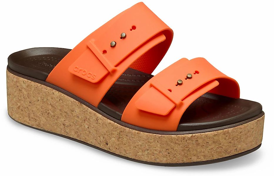 Crocs Brooklyn Cork Buckle Keilpantolette, Keilsandale, Plateausandale mit günstig online kaufen
