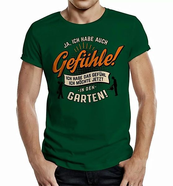 RAHMENLOS® T-Shirt für Gärtner "Ich habe das Gefühl, ich möchte jetzt in de günstig online kaufen