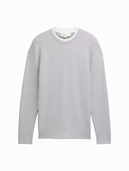 TOM TAILOR Denim Strickpullover Strickpullover im 2-in-1-Look günstig online kaufen