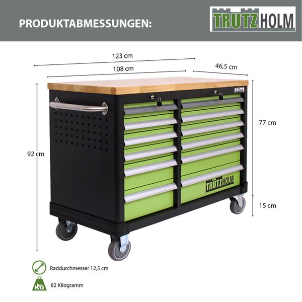 TRUTZHOLM Werkstattwagen DELUXE 2 x 6 günstig online kaufen