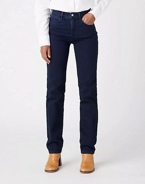 Wrangler Stretch-Jeans WRANGLER STRAIGHT blue black W26RQC388 112320016 günstig online kaufen