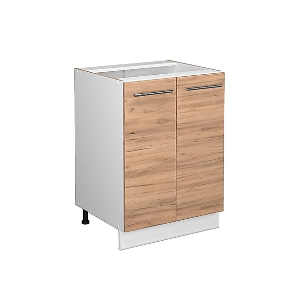 Vicco Küchenunterschrank Fame-Line Goldkraft Eiche/Weiß 60 cm AP Eiche günstig online kaufen