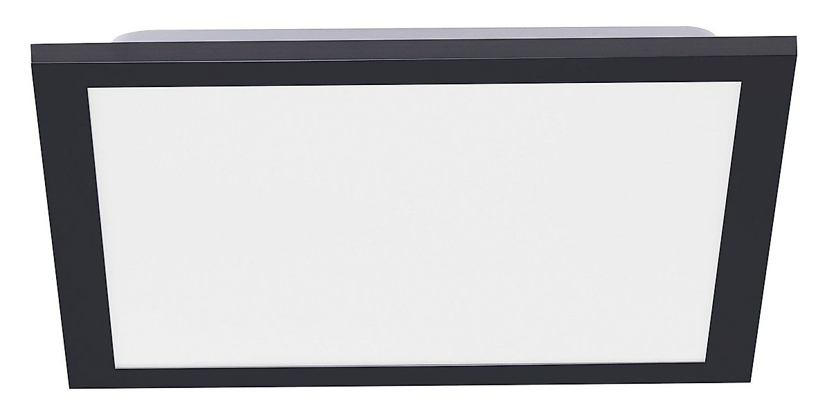 JUST LIGHT LED Deckenleuchte FLAT, Schwarz, günstig online kaufen