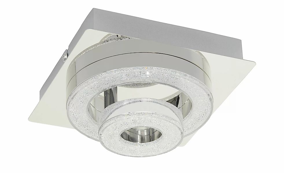 Paul Neuhaus LED-Deckenleuchte  2-flammig  Kristall-optik   ¦ silber ¦ Maße günstig online kaufen