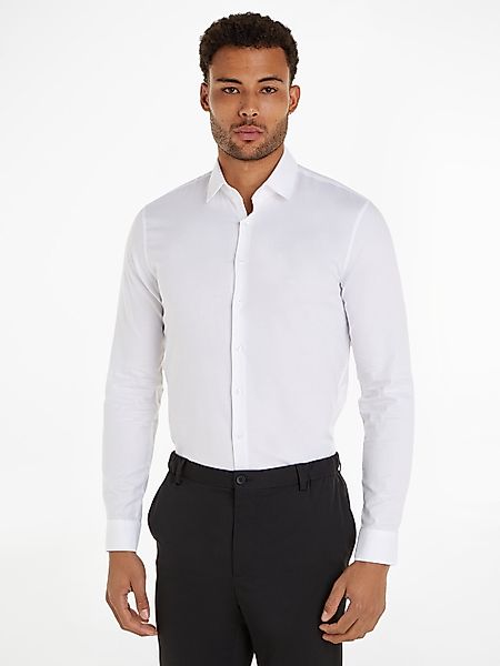 Calvin Klein Langarmhemd TONAL STRUCTURE SLIM günstig online kaufen