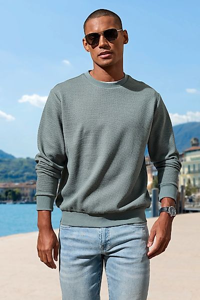 John Devin Sweatshirt, Pullover aus Struktur-Qualität günstig online kaufen