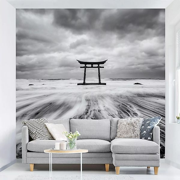 Fototapete Japanisches Torii im Meer günstig online kaufen