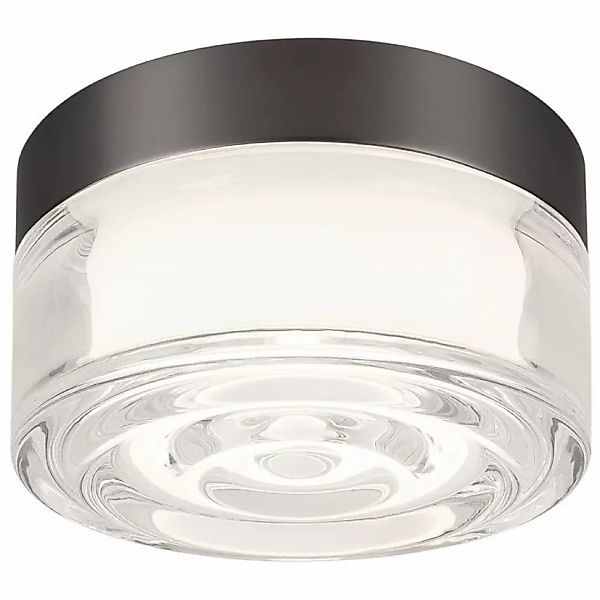 LED Wand- und Deckenleuchte Cyft Wave in Schwarz-matt und Transparent 6,5W günstig online kaufen