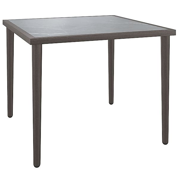 vidaXL Sofaelement Gartentisch Grau 48x48x37 cm günstig online kaufen