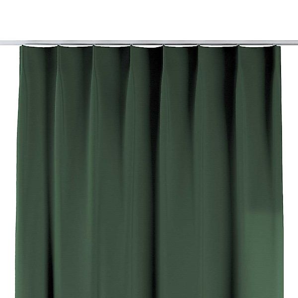 Vorhang mit flämischen 1-er Falten, waldgrün, Cotton Panama (702-06) günstig online kaufen