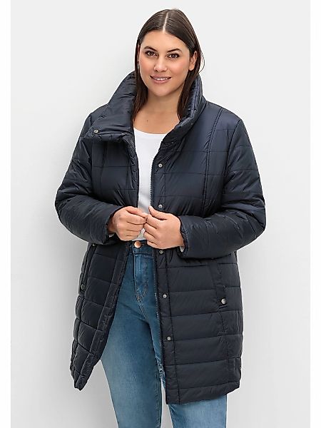 Sheego Steppjacke "Große Größen", ohne Kapuze, mit hohem Stehkragen, wasser günstig online kaufen