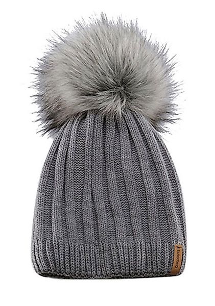 chillouts Bommelmütze Lorena Hat mit abnehmbarem Fellimitat-PomPom günstig online kaufen