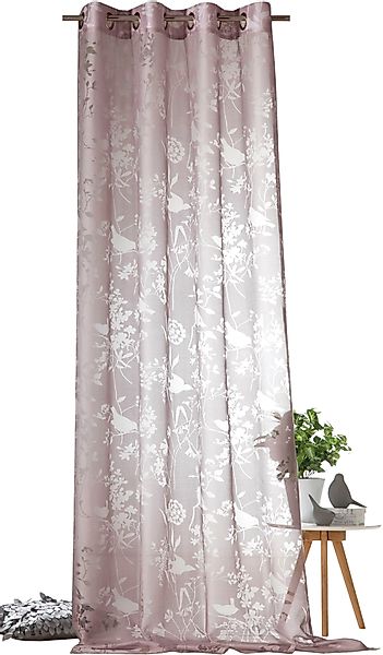 Weckbrodt Vorhang "Shorty" Ösen 1 Stk. tlg. Ausbrenner, Allover,transparent günstig online kaufen