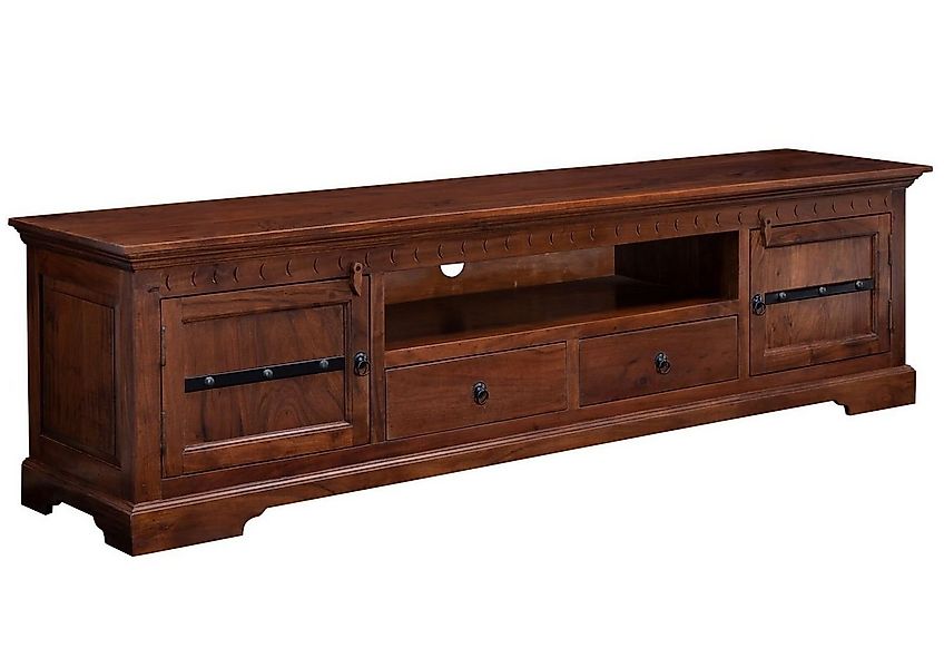 Massivmoebel24 TV-Board (Massivholz), TV-Board Akazie 200x45x55 nougat lack günstig online kaufen