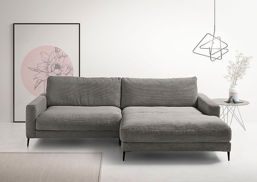 INOSIGN Ecksofa "Downtown, B/T/H: 272/190/84 cm L-Form" weicher Sitzkomfort günstig online kaufen