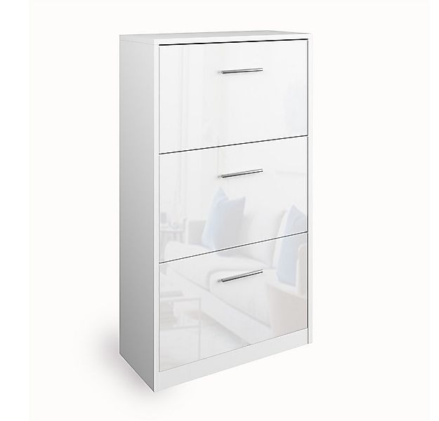 Vicco Schuhkipper Gizmo, Weiß Hochglanz/Weiß, 59 x 105 cm (1 St) günstig online kaufen