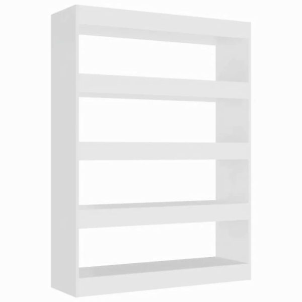 furnicato Bücherregal Bücherregal/Raumteiler Weiß 100x30x135 cm, 1-tlg. günstig online kaufen