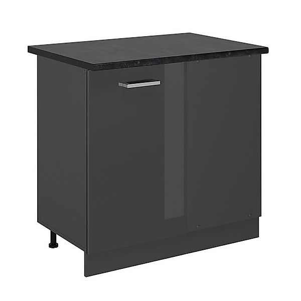 Vicco Eckunterschrank R-Line, Anthrazit Hochglanz/Anthrazit, 86 cm, AP Anth günstig online kaufen