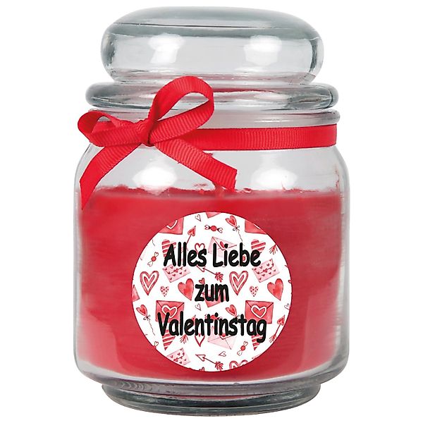 HS Candle Duftkerze & Glas Valentinstag Bonbon 70h Alles Liebe günstig online kaufen