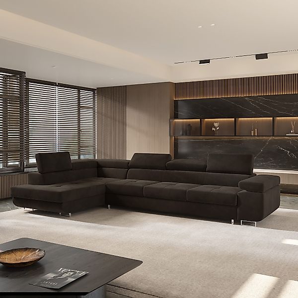 Masseno Ecksofa VICENTE mit Schlaffunktion L-Form, günstig online kaufen