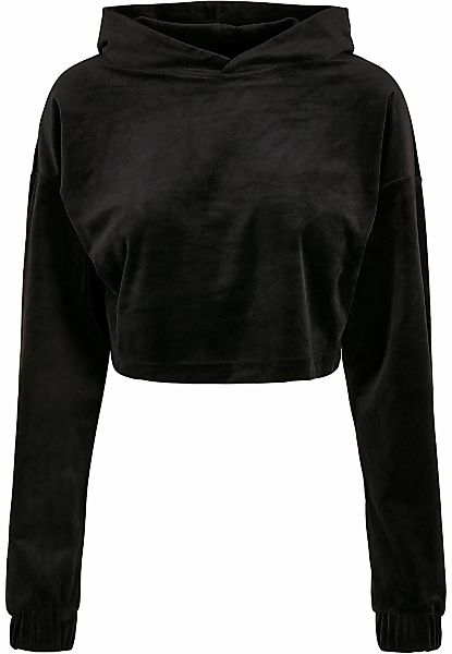 URBAN CLASSICS Kapuzenpullover "Urban Classics Damen Ladies Cropped Velvet günstig online kaufen