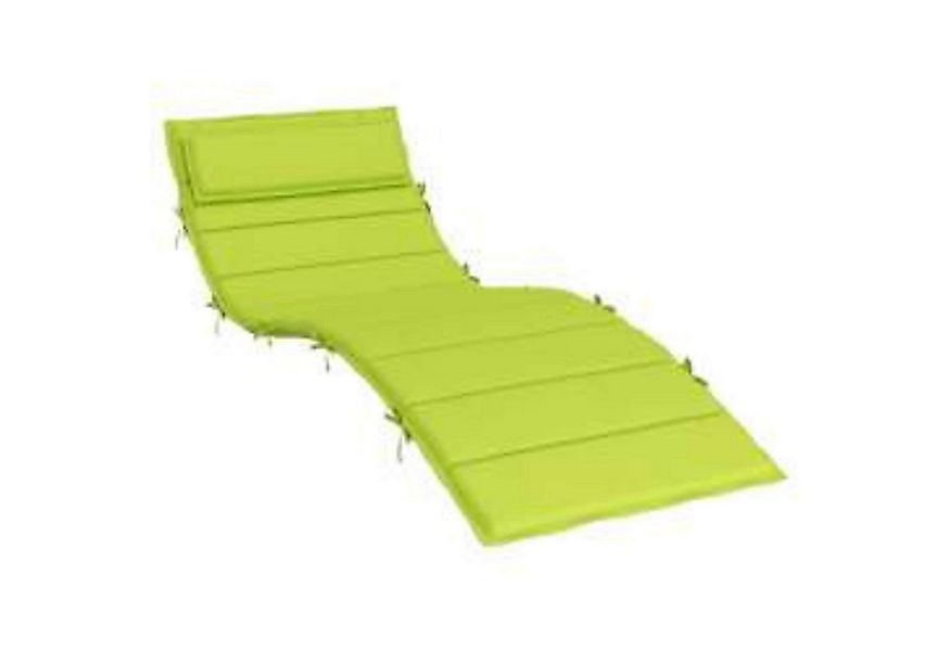 vidaXL Sitzauflage Sonnen-Lounger Kissen Grün 180 x 60 x 4 cm Oxford-Stoff, günstig online kaufen
