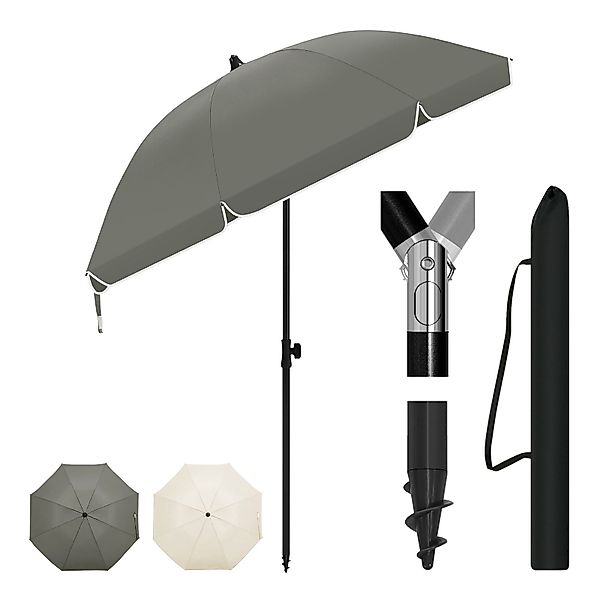 EUGAD Sonnenschirm, φ135, höhen- und neigungsverstellbar, günstig online kaufen