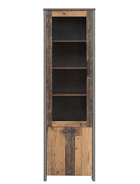 expendio Vitrine Cedric 10 Vitrine, Old Wood Vintage/Betonoptik dunkelgrau, günstig online kaufen