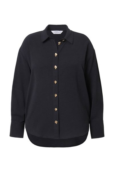 Studio Untold Hemdbluse Hemdbluse oversized Schmuckknöpfe günstig online kaufen