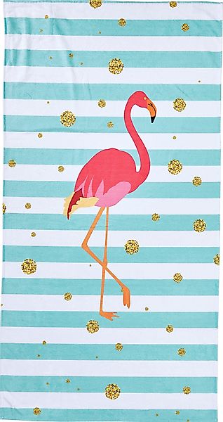 done.® Strandtuch Flamingo, Hamam Frottier (1-St), günstig online kaufen