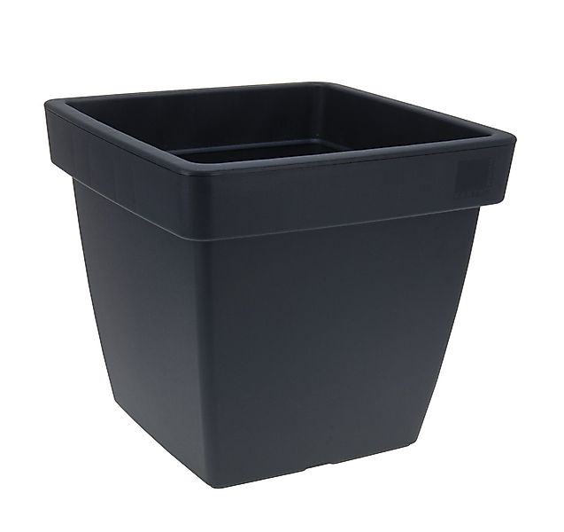 Spetebo Blumentopf Pflanzkübel - ECKIG - 40x40 cm - anthrazit (Stück, 1 St. günstig online kaufen