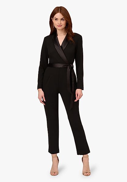 Adrianna Papell Jumpsuit Crepe Tuxedo Jumpsuit günstig online kaufen