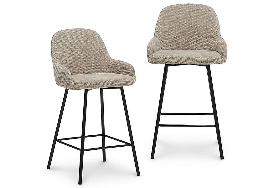 IDIMEX Barhocker VIVIANNE, 2er Set gepolstert modernes Design mit Fußstütze günstig online kaufen