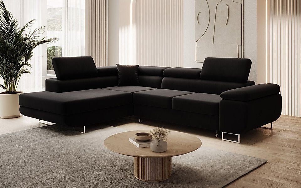 Luxusbetten24 Schlafsofa Designer Sofa Aston Samt, günstig online kaufen