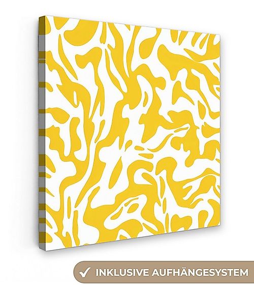 OneMillionCanvasses® Leinwandbild Formen - Weiß - Abstrakt, Fotodruck (1 St günstig online kaufen
