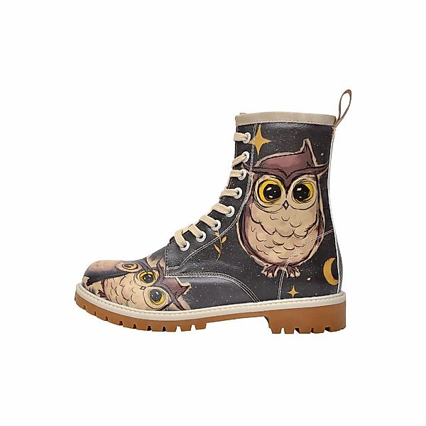 DOGO Schnürboots "Long Boots Schnürstiefel Owls Family Damen Stiefeletten, günstig online kaufen