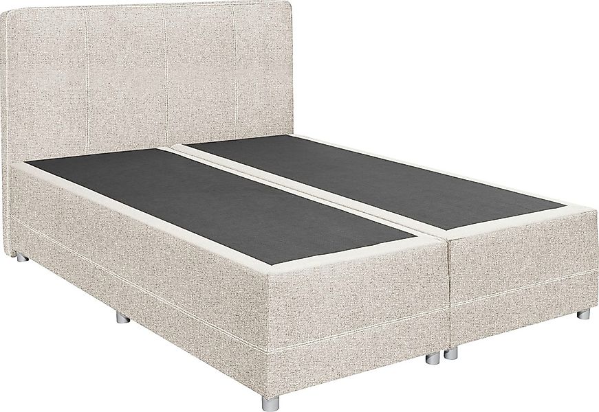 ED EXCITING DESIGN Boxspringbett "Luanda", wahlweise mit Matratze und Toppe günstig online kaufen